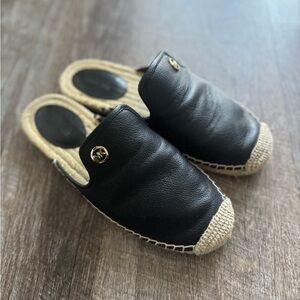Michael Kors Black and Tan Espadrilles